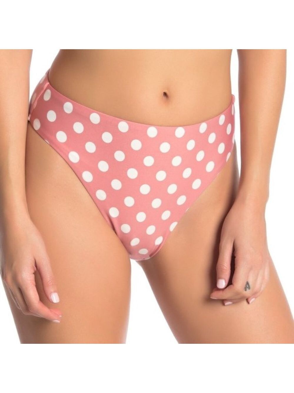PILYQ Kimmy High Waisted Polka Dot Bikini Bottoms